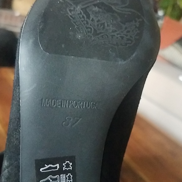 FREE PEOPLE adella heel boot black suede 37 2-ways to wear - Picture 6 of 7